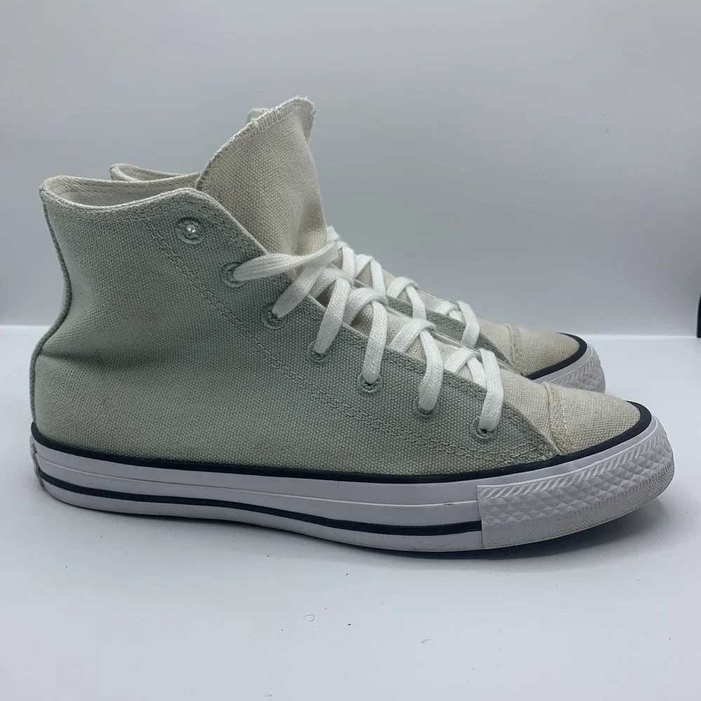 Converse Chuck Taylor Renew Recycled Cotton Canvas High top Green Women's Size 8